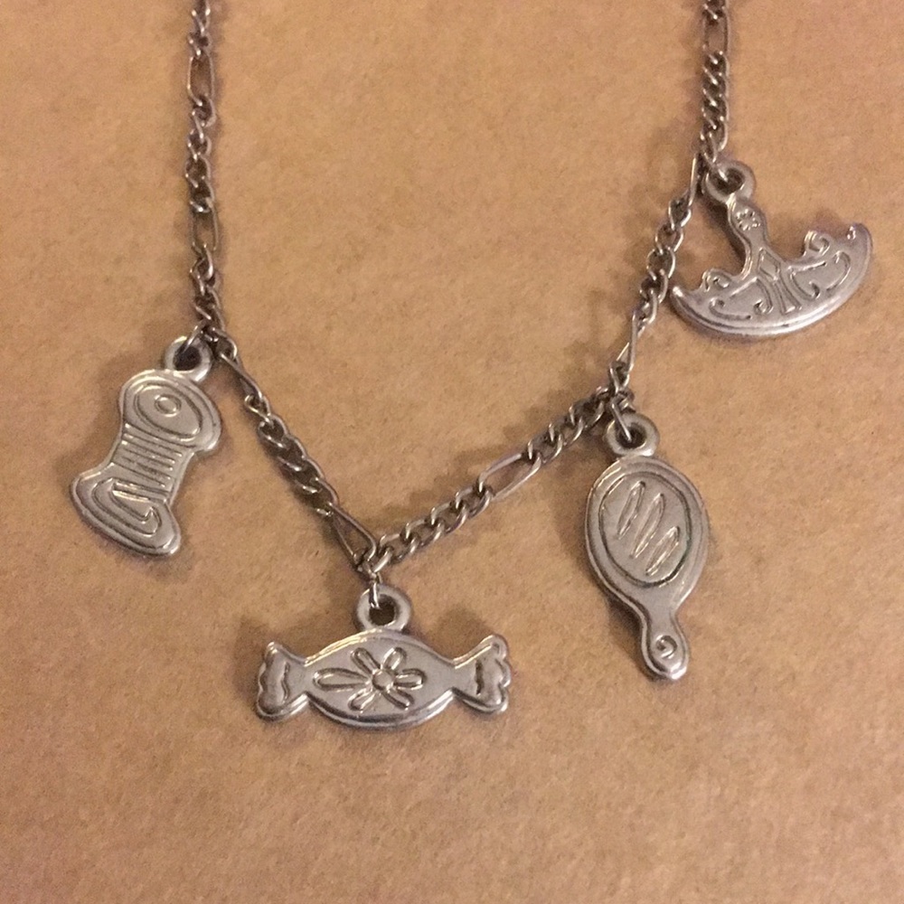 Vintage Barbie TM charm necklace very rare